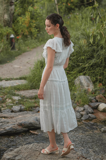 Shoji Flutter Tiered Dress (Skylight)