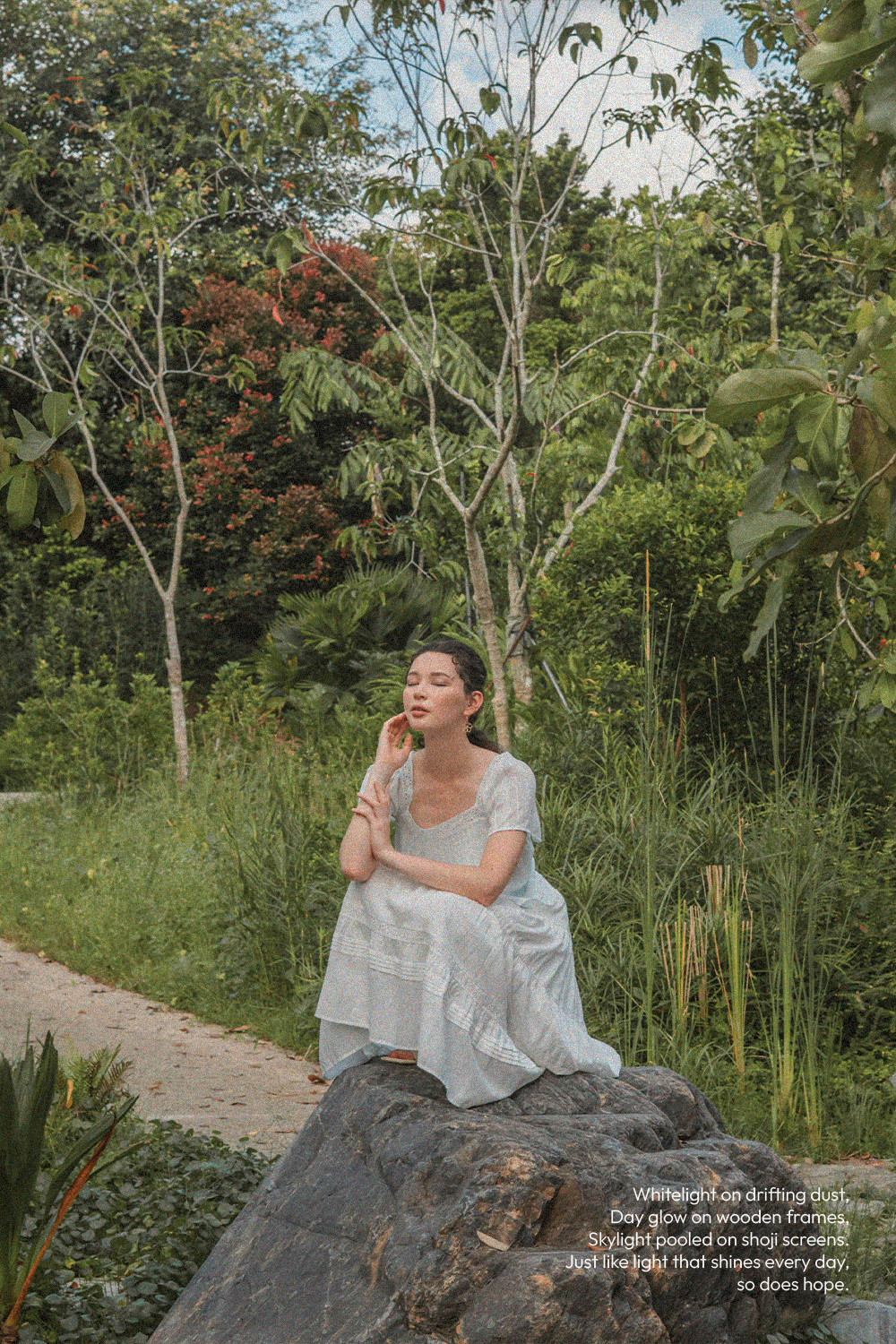 Shoji Square Blouse (Skylight)