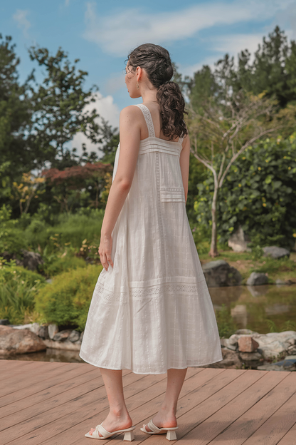 Shoji Tent Dress (White)