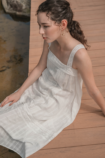 Shoji Tent Dress (White)