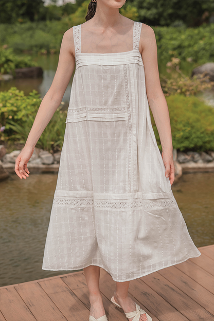 Shoji Tent Dress (White)