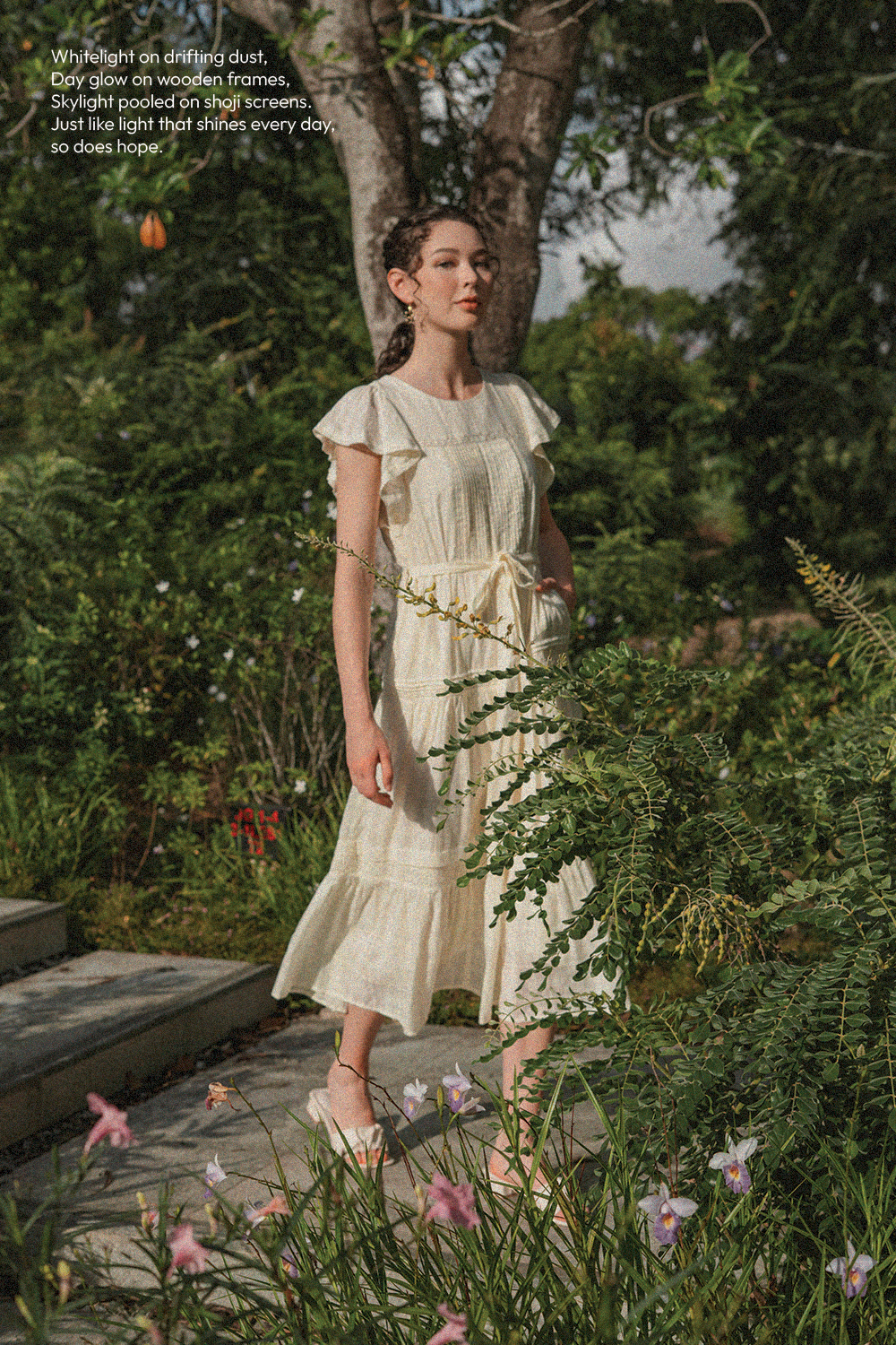 Shoji Flutter Tiered Dress (Daylight)