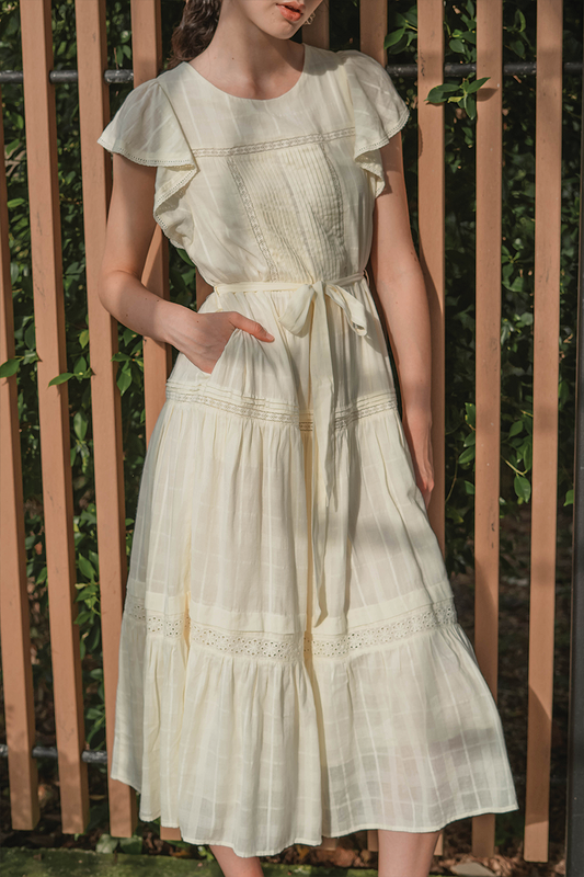 Shoji Flutter Tiered Dress (Daylight)