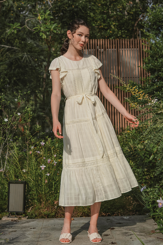 Shoji Flutter Tiered Dress (Daylight)