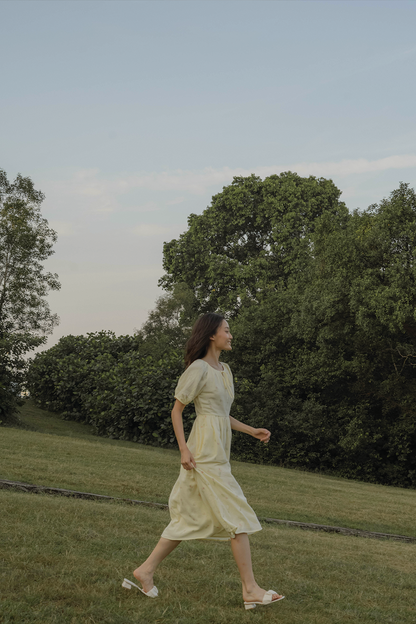 Tulips Embroidery Knotted Dress (Daylight)
