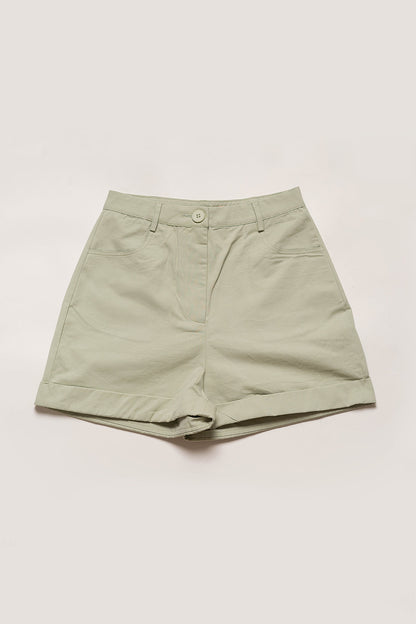 Cotton Twill Shorts (Sage)