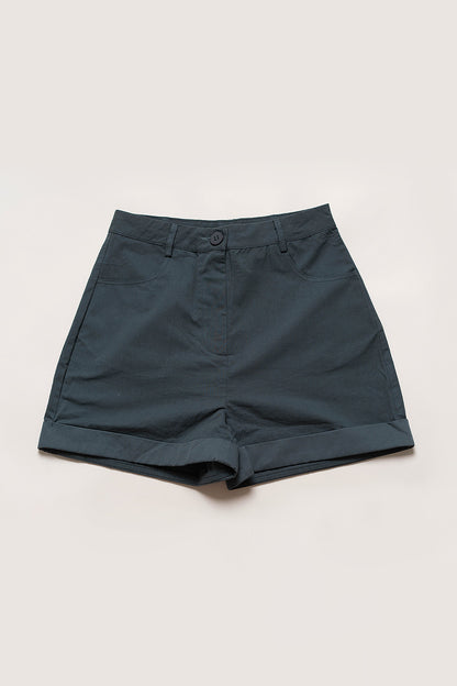 Cotton Twill Shorts (Teal)