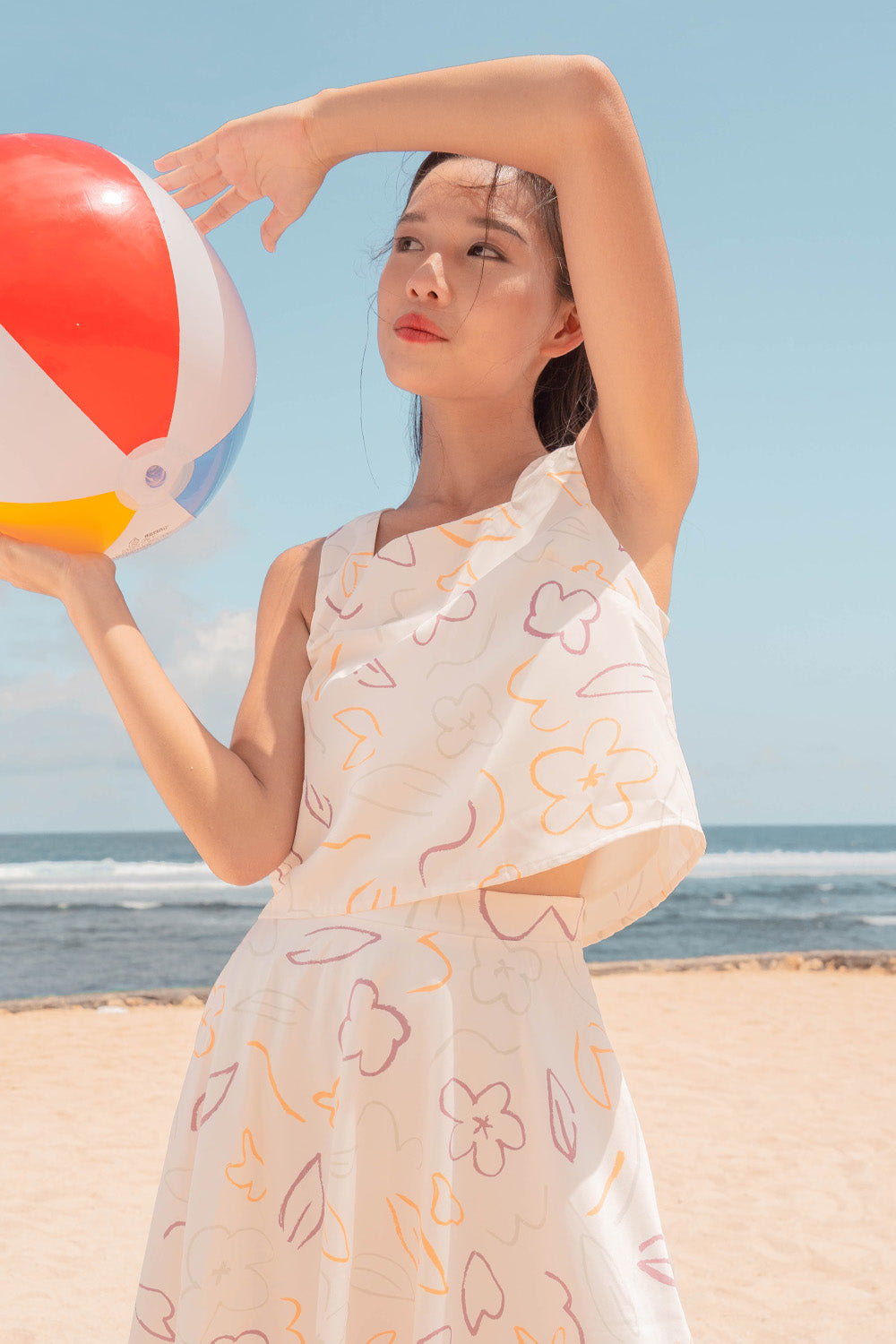 Flower Sketch Square Top