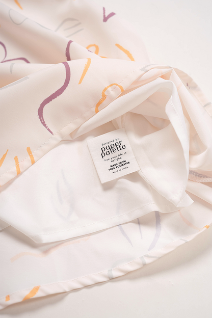 Flower Sketch Square Top