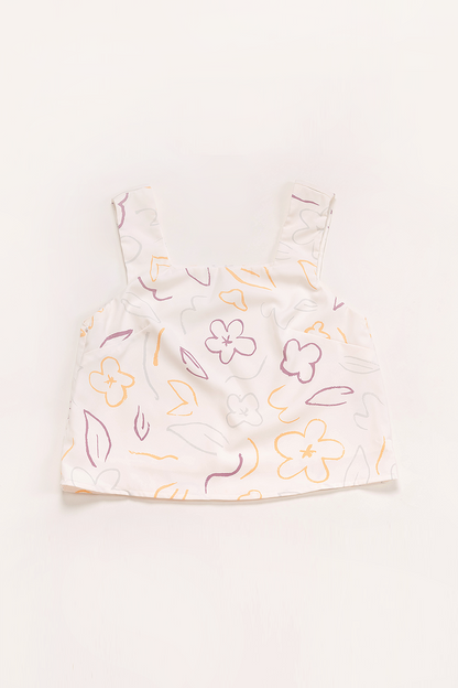 Flower Sketch Square Top