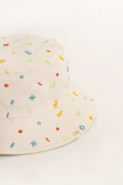 Frolic Embroidery Reversible Bucket Hat