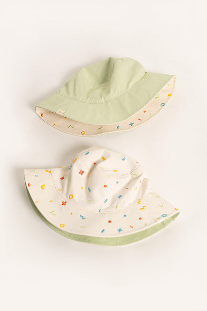 Frolic Embroidery Reversible Bucket Hat