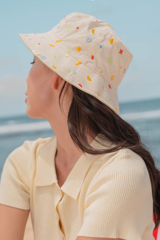 Frolic Embroidery Reversible Bucket Hat