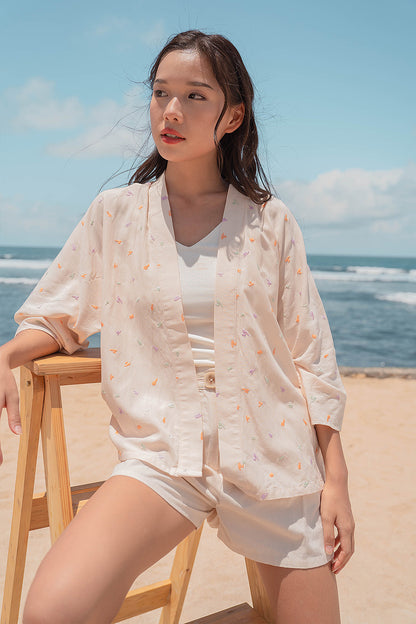 Palette Embroidery Kimono
